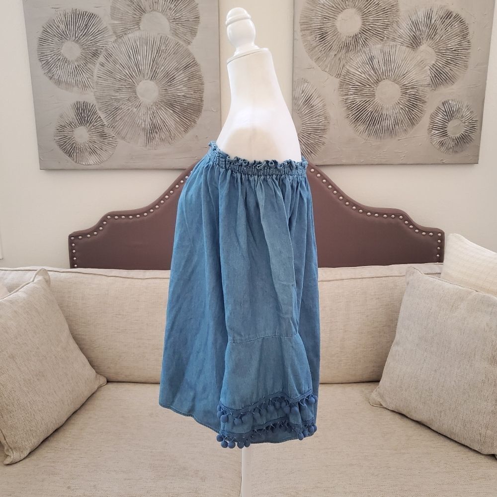 Hester & Orchard Off-Shoulder Blouse Sz Med - Picture 5 of 11